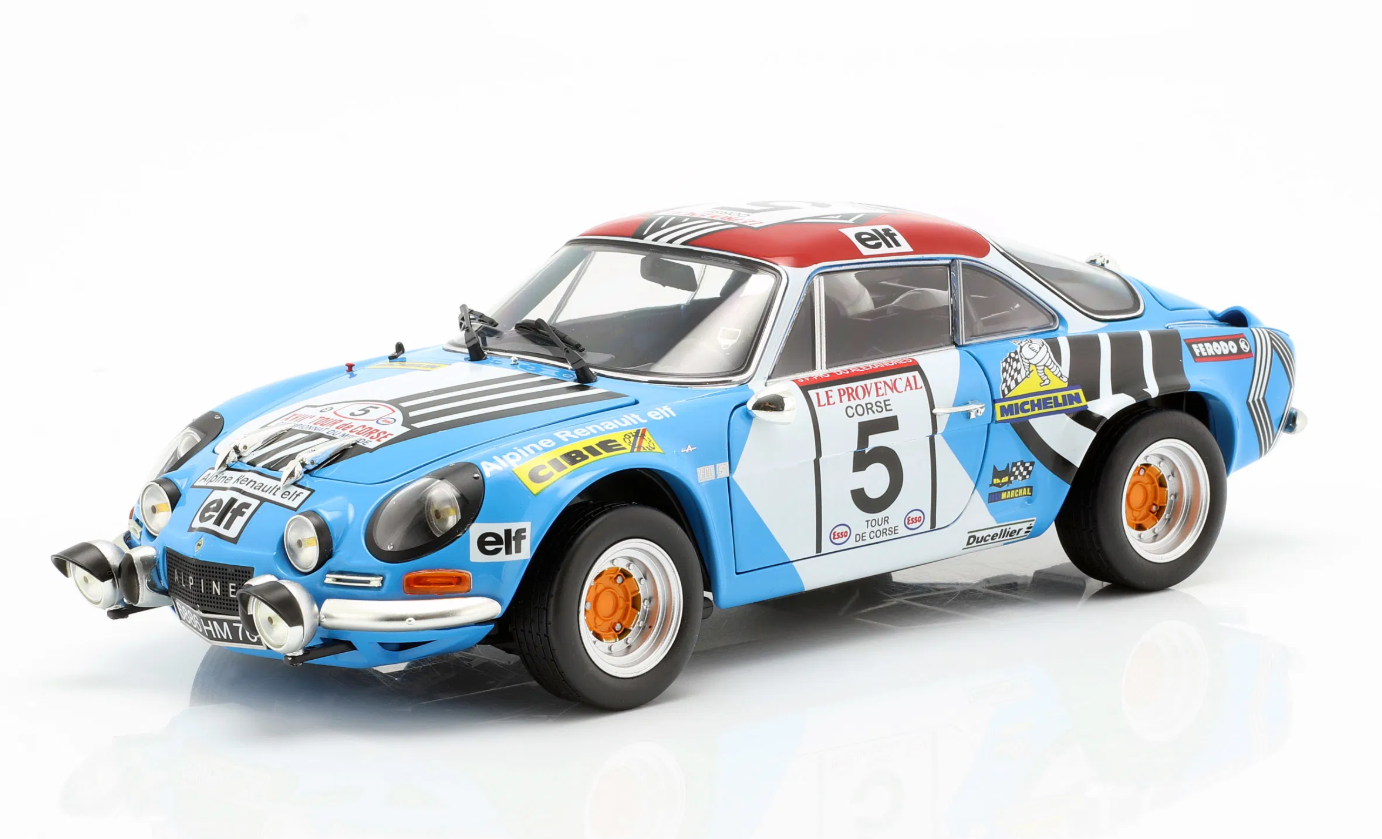 KYOSHO - RENAULT - ALPINE A110 1800 N 5 RALLY TOUR DE CORSE 1973 J.L.THERIER - J.JAUBERT
