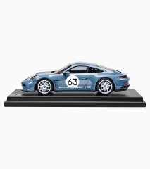 1/12 SPARK Porsche 911 (992) S/T Heritage Design #63 shoreblue metallic