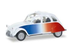 1/87 Citroen 2CV *Cocorico*, white/blue/red
