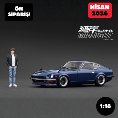 Ön Sipariş - 1/18 Ignition Model NISSAN Fairlady Z (S30) Blue 湾岸MIDNIGHT Devil's Z With Mr. Akio Asakura