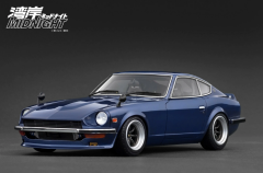 Ön Sipariş - 1/18 Ignition Model NISSAN Fairlady Z (S30) Blue 湾岸MIDNIGHT Devil's Z With Mr. Akio Asakura