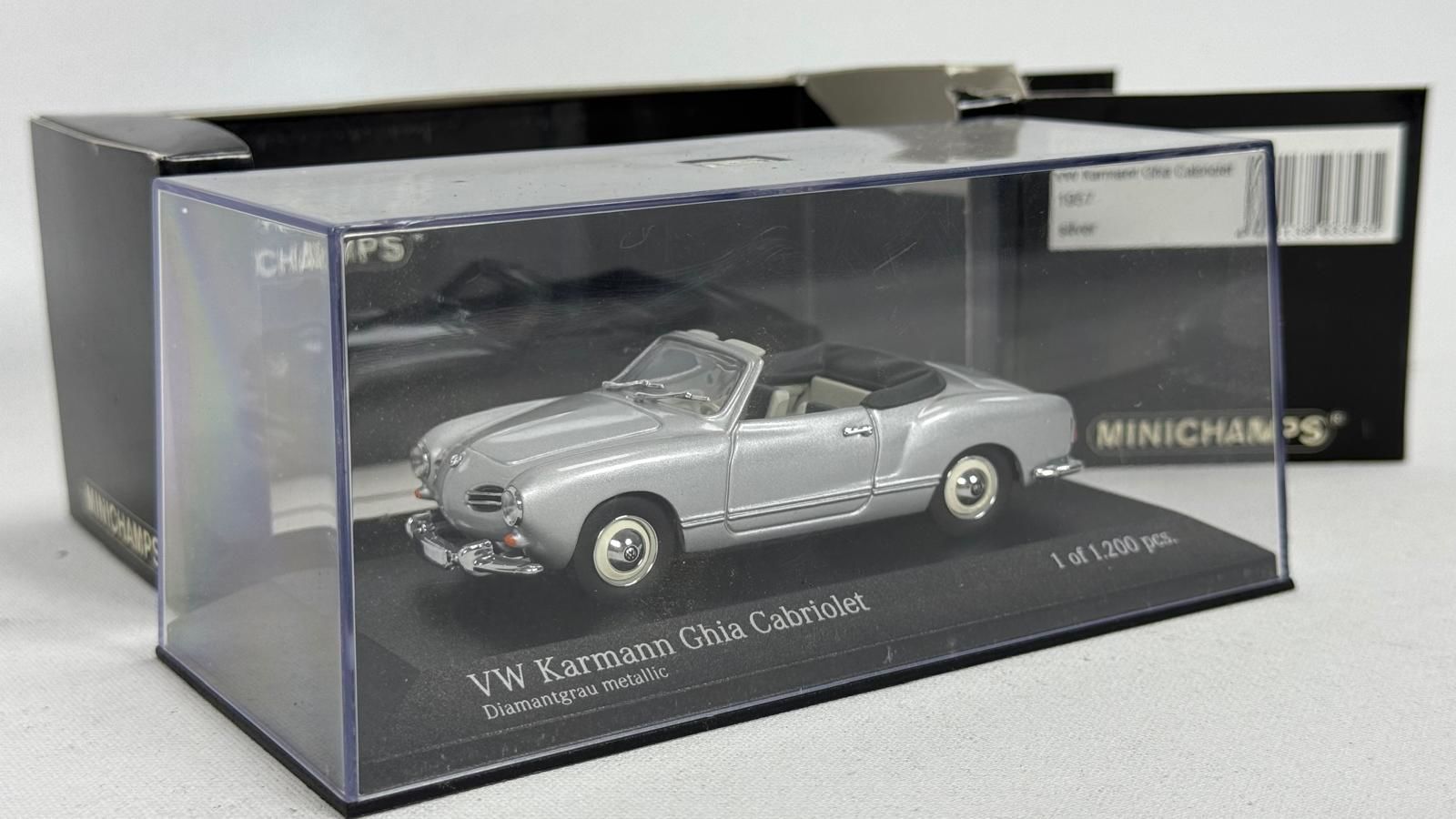 MINICHAMPS - VW KARMANN GHIA CABRIO SILVER