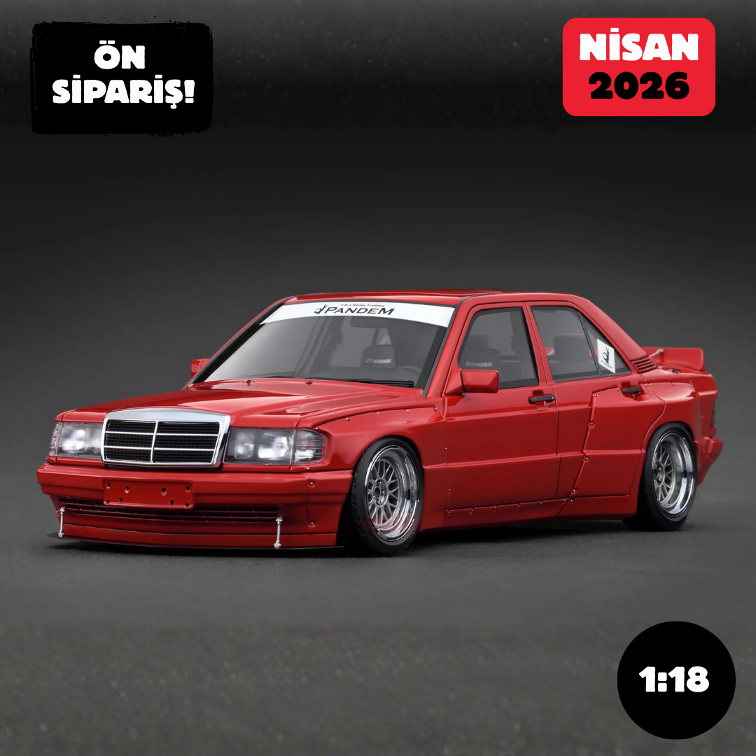 Ön Sipariş - 1/18 IGNITION Mercedes PANDEM 190 Red