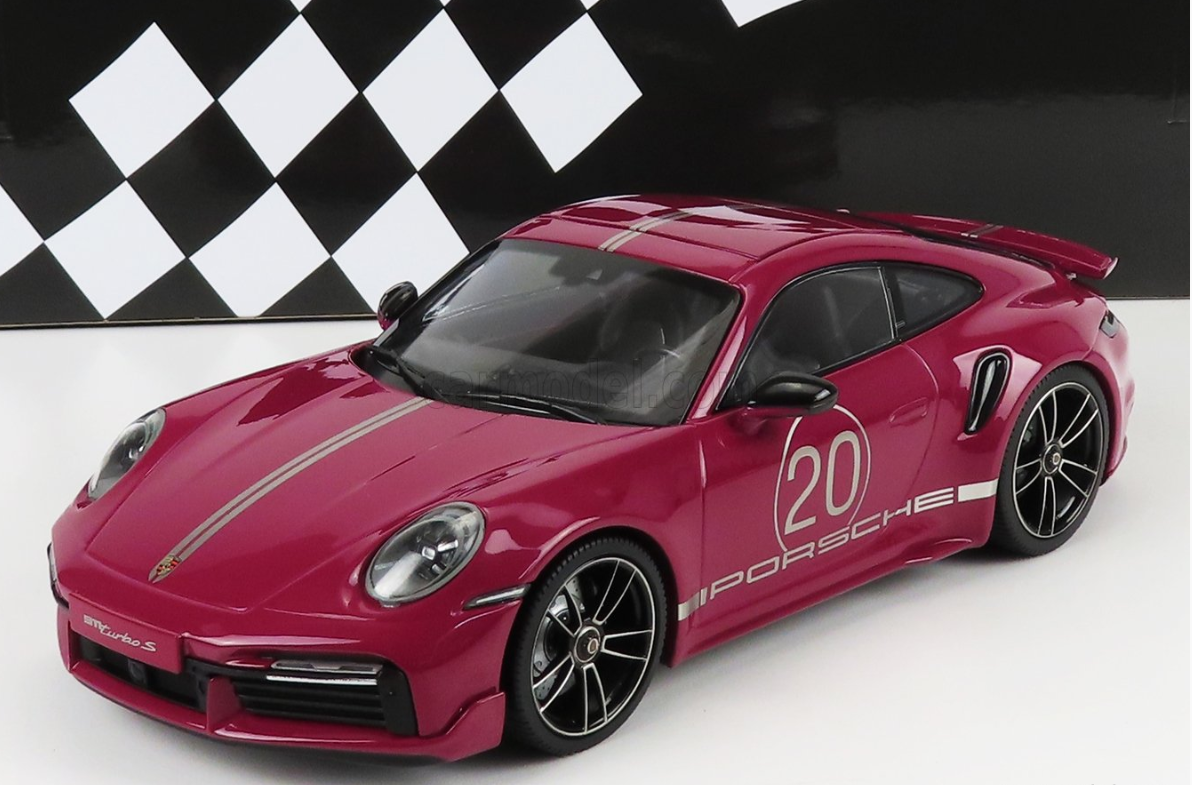 1/18 MINICHAMPS - PORSCHE 911 992 TURBO S COUPE N 20 SPORT DESIGN 2021