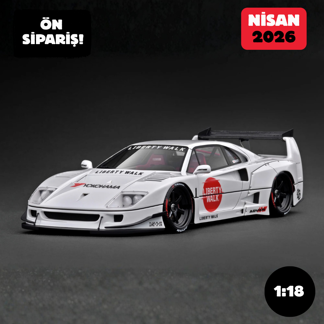 Ön Sipariş - 1/18 Ignition LB-WORKS 40 White Ferrari F40 - IG3752