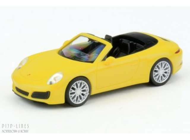 Porsche 911 Carrera 4S Cabrio, yellow