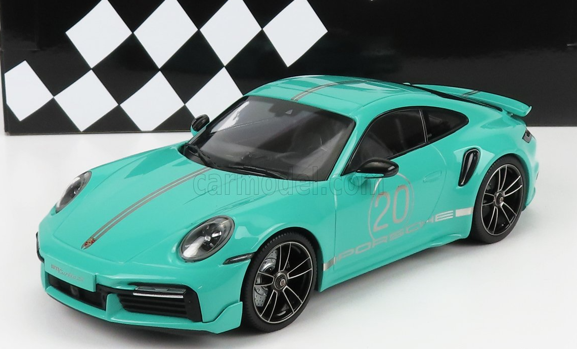 1/18 MINICHAMPS - PORSCHE - PORSCHE 911 992 TURBO S COUPE N 20 SPORT DESIGN 2021