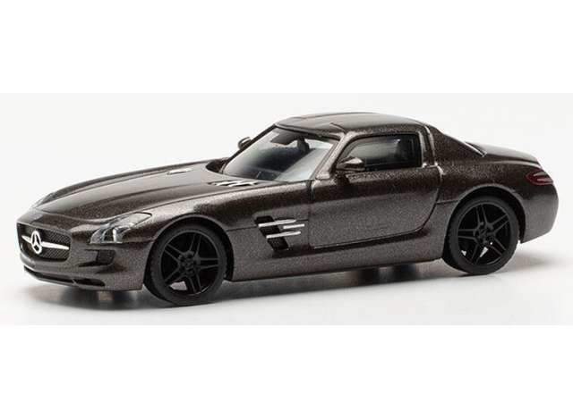1/87 Mercedes Benz SLS AMG (black rims), grey metallic