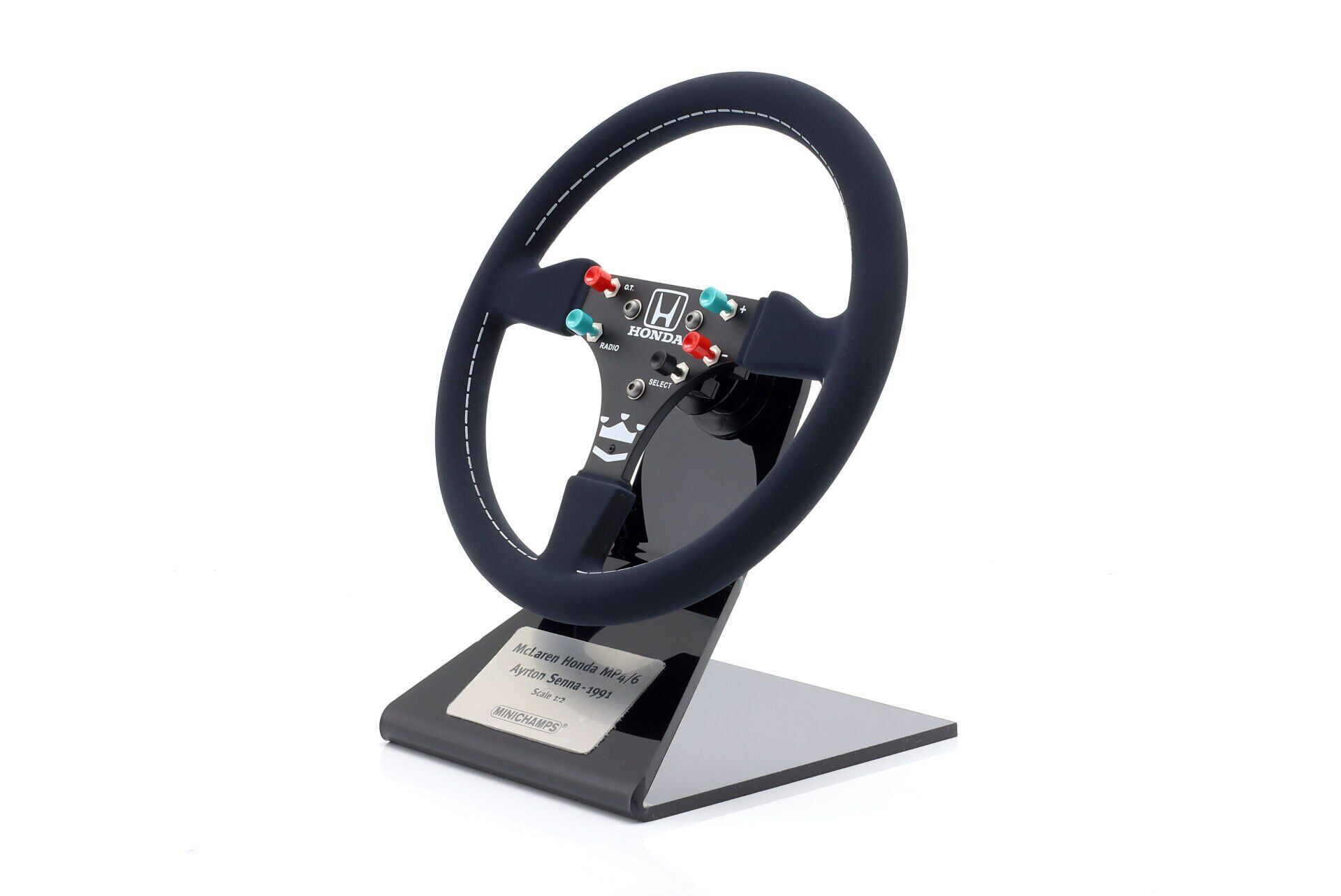 MINICHAMPS - ACCESSORIES - STEERING WHEEL - VOLANTE F1 McLAREN HONDA MP4/6 AYRTON SENNA WORLD CHAMPION SEASON 1991