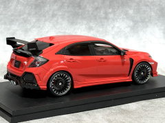 1:18 Honda Civic FK8 Mugen Type R Red - POP RACE