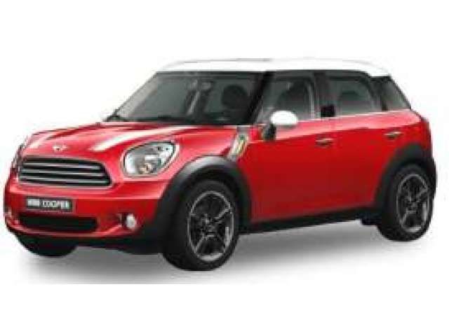 2010 Mini Cooper S, red with white roof