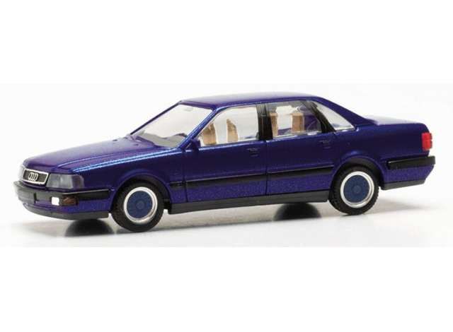1/87 Audi V8+BBS velgen, blue metallic
