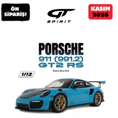 Ön Sipariş - 1/12 GT SPIRIT PORSCHE 911 [991.2] GT2 RS, MIAMI BLUE - GT962