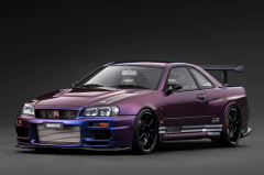 1/18 Ignition Nissan Skyline R34 TOP SECRET 34GT-R (BNR34) Purple Metallic - IG3850