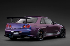 1/18 Ignition Nissan Skyline R34 TOP SECRET 34GT-R (BNR34) Purple Metallic - IG3850