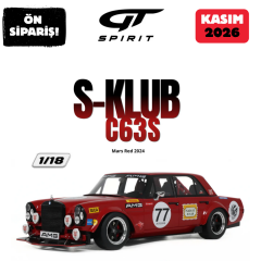 Ön Sipariş - 1/18 GT SPIRIT Mercedes Benz S-KLUB C63S, MARS RED - GT584