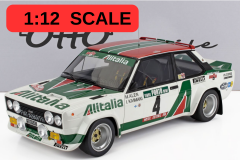 1/12 OTTO-MOBILE - FIAT - 131 ABARTH ALITALIA (night version) N 4 WINNER RALLY PORTUGAL 1978 MARKKU ALEN - ILKKA KIVIMAKI