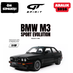 Ön Sipariş - 1/8 GT SPIRIT BMW M3 SPORT EVOLUTION, BLACK II - GTS800602