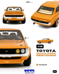 Ön Sipariş - 1/18 OTTO Toyota Celica (RA24) Restomod Pearl Orange 2015 - OT1274