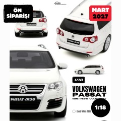 Ön Sipariş - 1/18 OTTO Volkswagen Passat (B6) R36 Variant Candy White 2008 - OT1393