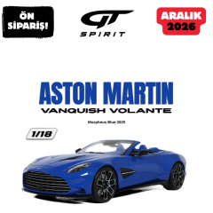 Ön Sipariş - 1/18 GT SPIRIT ASTON MARTIN VANQUISH VOLANTE, MORPHEUS BLUE - GT589