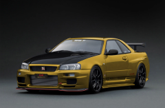 1/18 IGNITION Nissan Skyline GT-R R34 TOP SECRET (BNR34) Gold - IG3640
