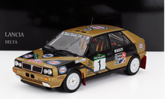 1/18 KYOSHO - LANCIA - DELTA HF INTEGRALE 4WD TEAM ESSO N 1 WINNER RALLY PIANCAVALLO 1987 FABRIZIO TABATON - LUCIANO TEDESCHINI