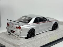 HATALI - 1/18 Motorhelix Nissan Skyline GT-R GTR R34 Nismo Customized (Silver Grey) - M83429-H