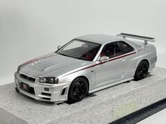 HATALI - 1/18 Motorhelix Nissan Skyline GT-R GTR R34 Nismo Customized (Silver Grey) - M83429-H