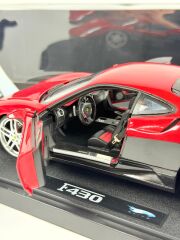 HATALI - 1/18 HOT WHEELS ELITE Ferrari F430 Red Black Limited Edition - N5421