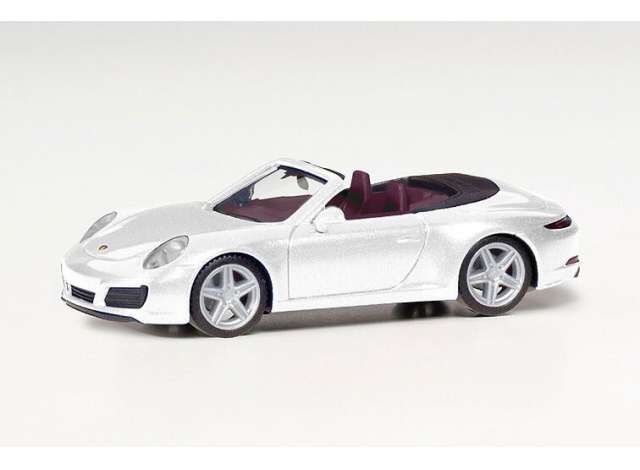 1/87 Porsche 911 Carrera Cabrio, white metallic