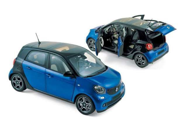 2015 Smart Forfour, black/blue