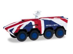 1/87 GTK Boxer British Army Vorführfahrzeug, blue/red/white