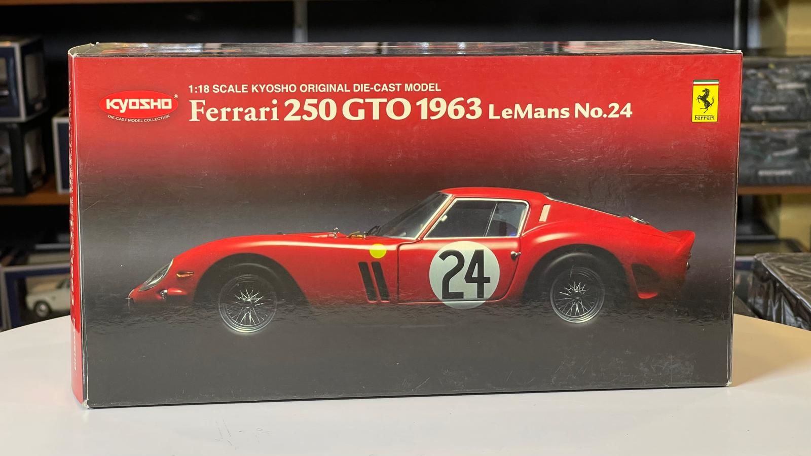 KYOSHO - FERRARI - 250 GTO N 24 2nd 24h LE MANS 1963 JEAN BLATON - GERHARD LANGLOIS-VAN