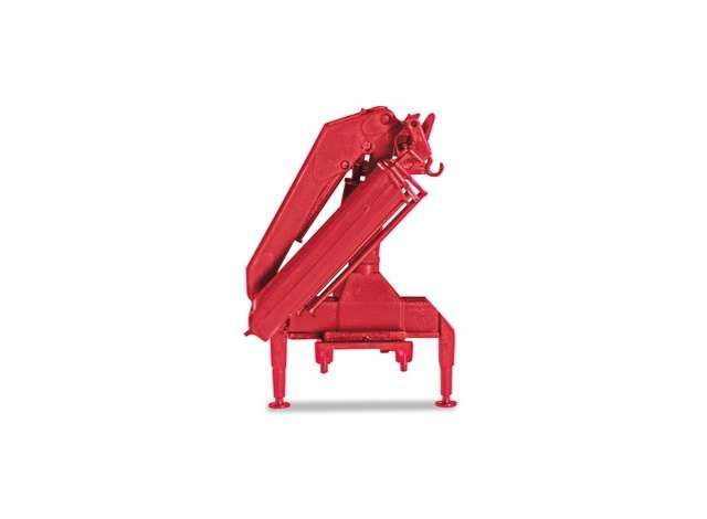 1/87 Heckladekran mit Haken (Hiab), red