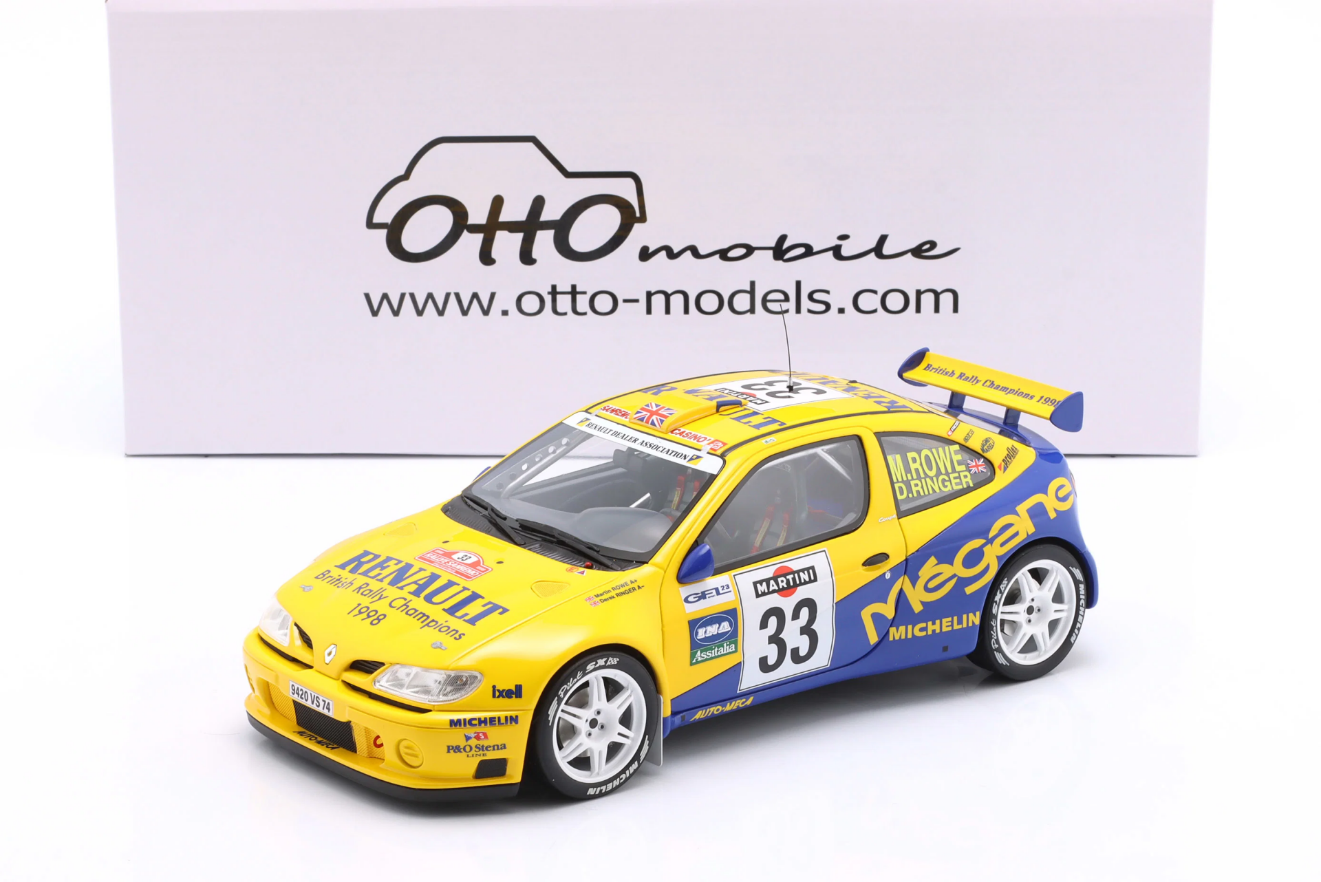 1/18 OTTO Renault Megane Maxi San Remo 1998 - OT1195