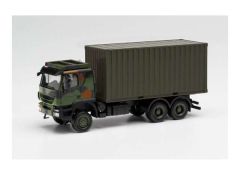 1/87 Iveco Trakker 6x6 20 ft. Cont., green/camouflage