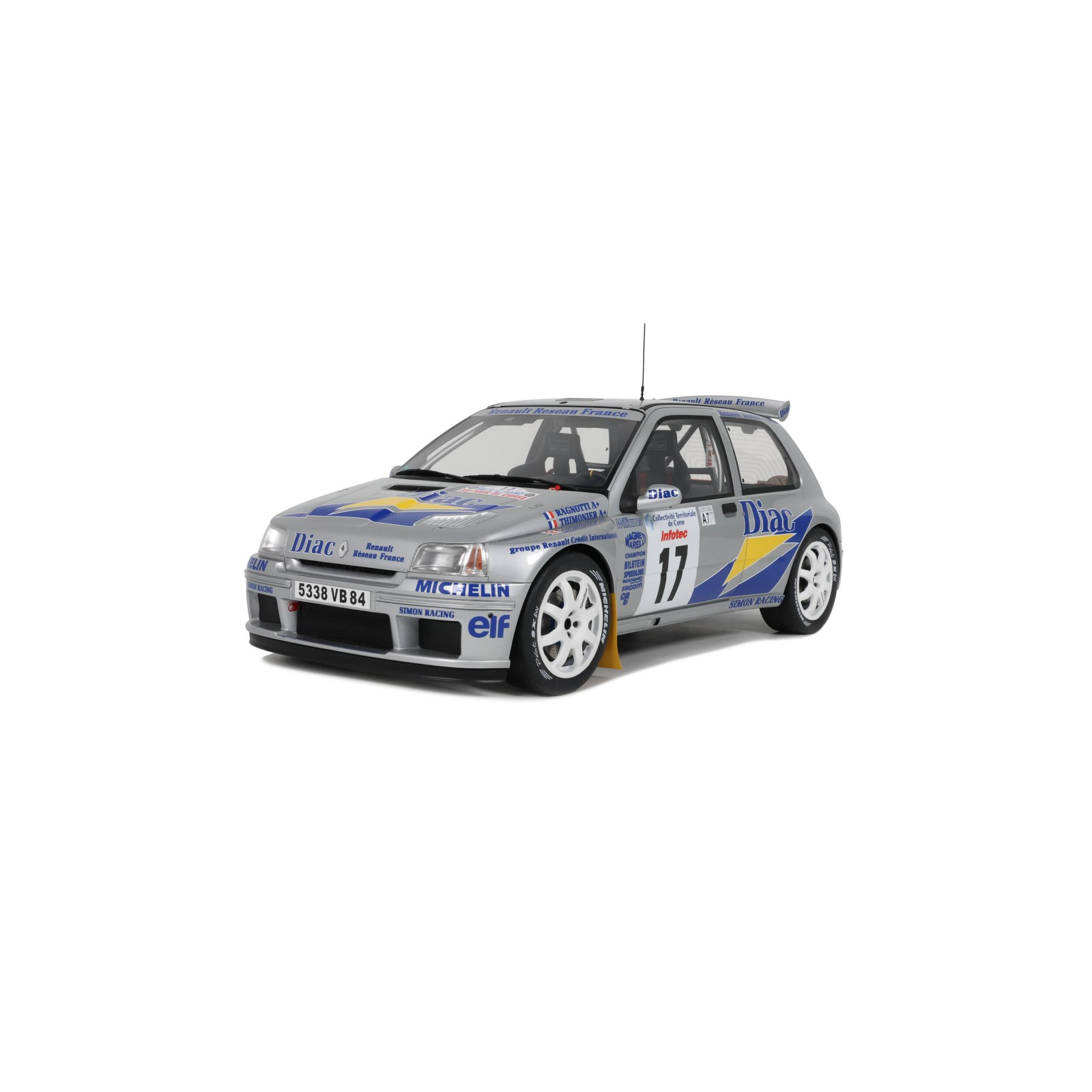 1/12 OTTO-MOBILE - RENAULT - CLIO MAXI RALLY TOUR DE CORSE - G090