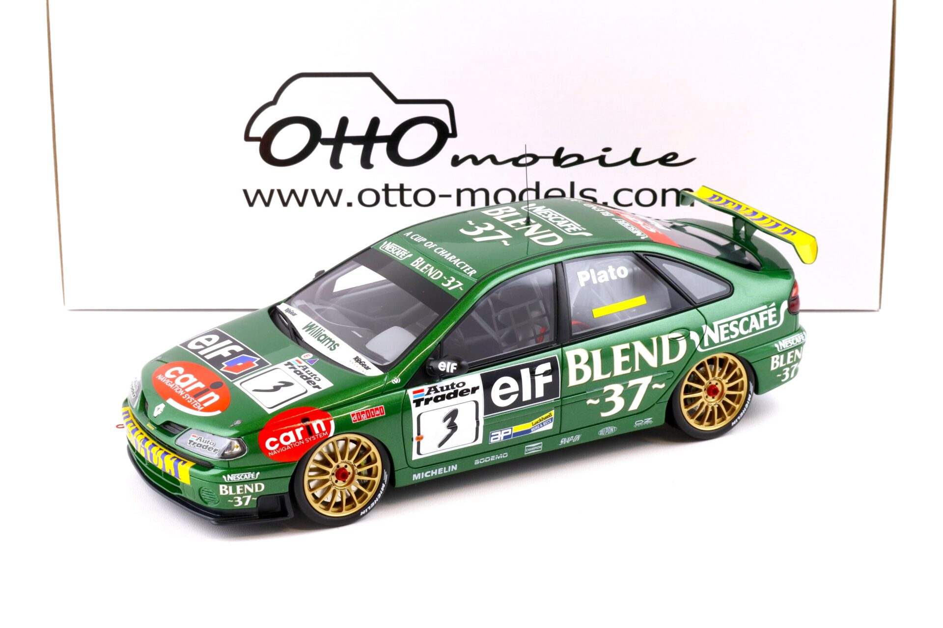 1/18 OTTO Renault Laguna BTCC J.Plato #3 Oulton Park 1998 - OT1031
