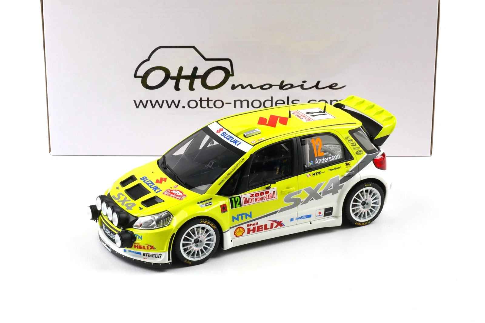 1/18 OTTO Suzuki SX4 WRC Rally Monte Carlo 2008 - OT495