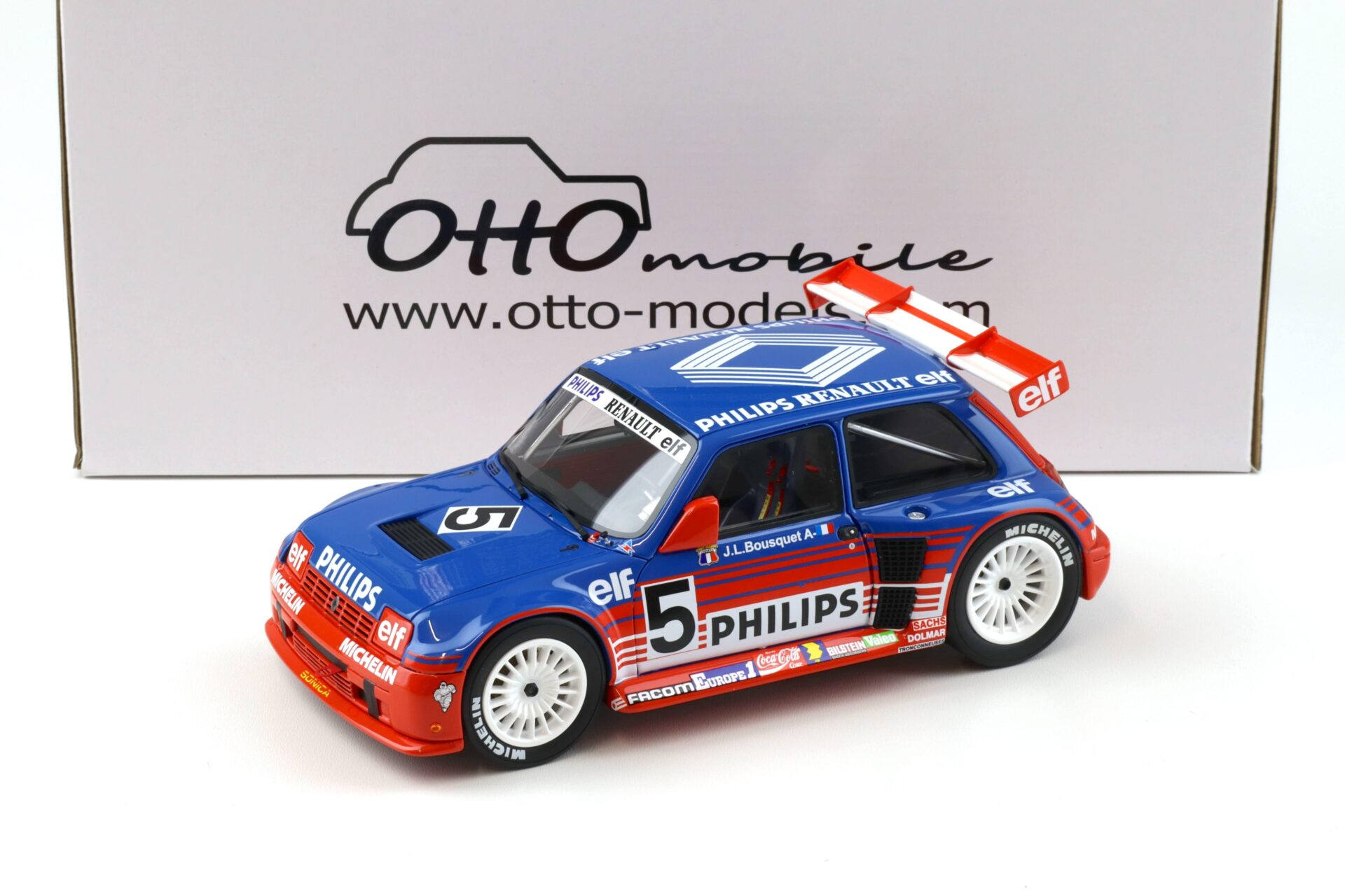 1/18 OTTO Renault 5 Gr.B #5 Super Production Bousquet white 1987 - OT1094