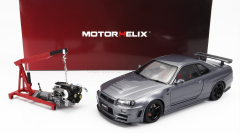 MOTORHELIX - NISSAN - SKYLINE GT-R (R34) NISMO Z-TUNE COUPE 1999 WITH ENGINE