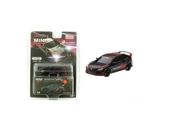 1/64 2017 Honda Civic Type R (FK8) customer racing study left hand drive, black/red