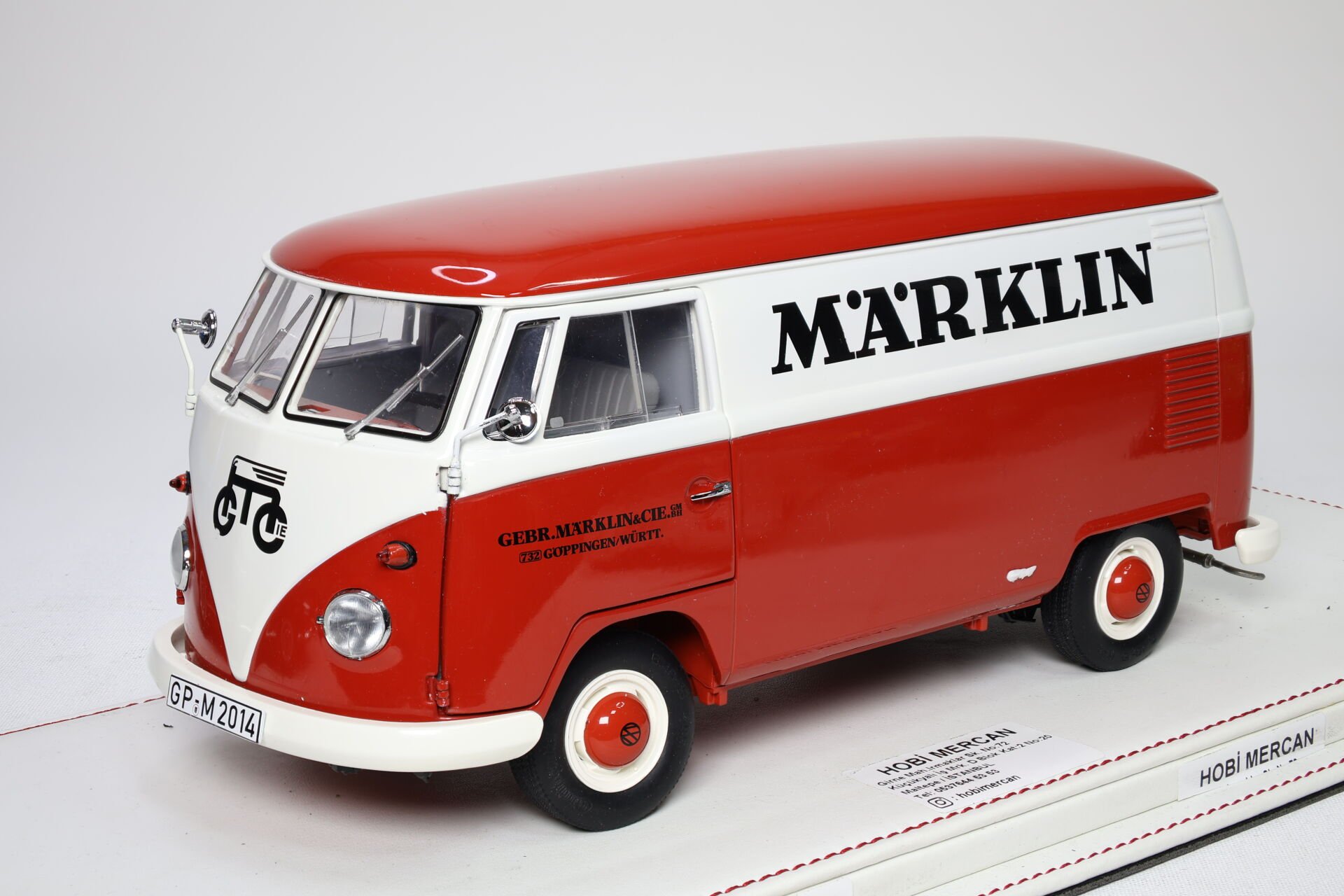 1/18 SCHUCO - VOLKSWAGEN - T1 VAN PUBLICITAIRE MARKLIN 1962