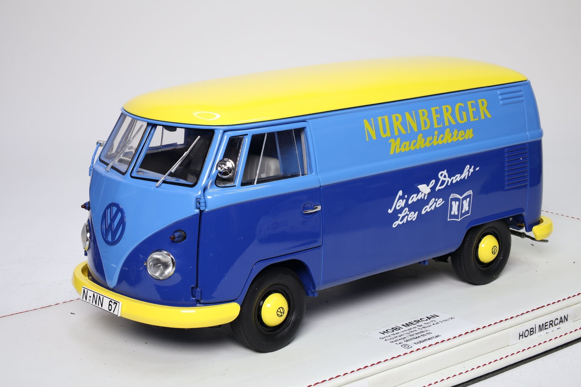 1/18 SCHUCO - VOLKSWAGEN - T1 VAN TRANSPORTER NURNBERGER NACHRICHTTEN 1962