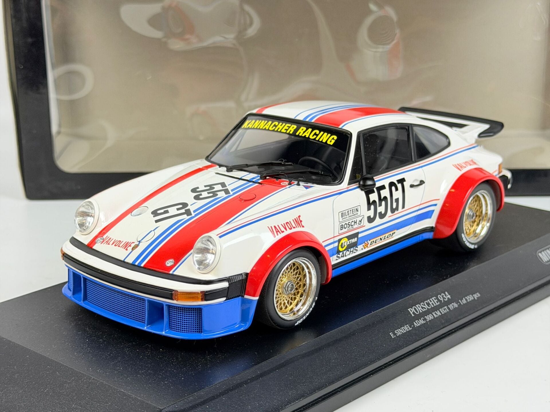 1/18 MINICHAMPS Porsche 934 #55Gt Adac 300Km Egt 1976 Sindel - 155766455