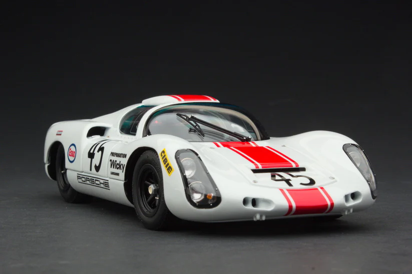 1/18 EXOTO - PORSCHE - 910 1968 Porsche 910 #45 Le Mans 24 Hours Jean-Pierre Hanrioud, André Wicky MTB00062B