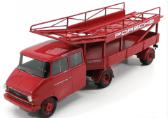 1/18 SCHUCO - OPEL - BLITZ TRUCK CAR TRANSPORTER PORSCHE RACING 1952
