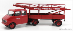 1/18 SCHUCO - OPEL - BLITZ TRUCK CAR TRANSPORTER PORSCHE RACING 1952