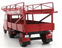 1/18 SCHUCO - OPEL - BLITZ TRUCK CAR TRANSPORTER PORSCHE RACING 1952